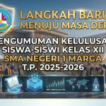 LANGKAH BARU MENUJU MASA DEPAN : “PENGUMUMAN KELULUSAN SISWA-SISWI KELAS XII SMA NEGERI 1 MARGA T.P. 2025-2026”